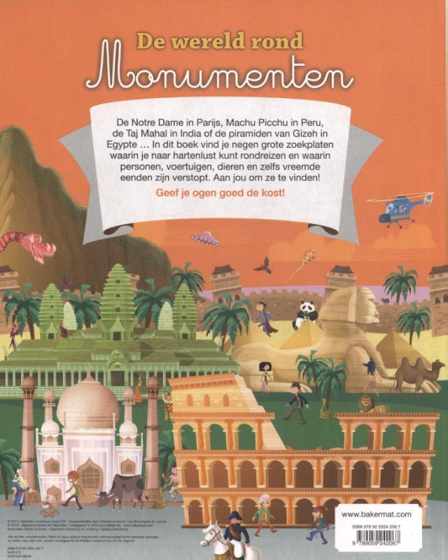 De wereld rond / Monumenten / Kijk- en zoekboek achterkant