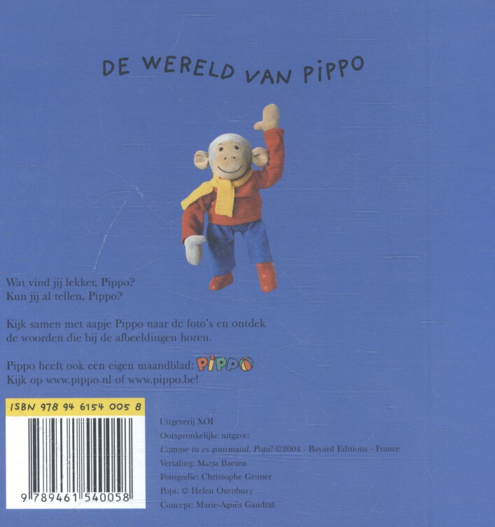 Wat vind jij lekker, Pippo? / Pippo achterkant