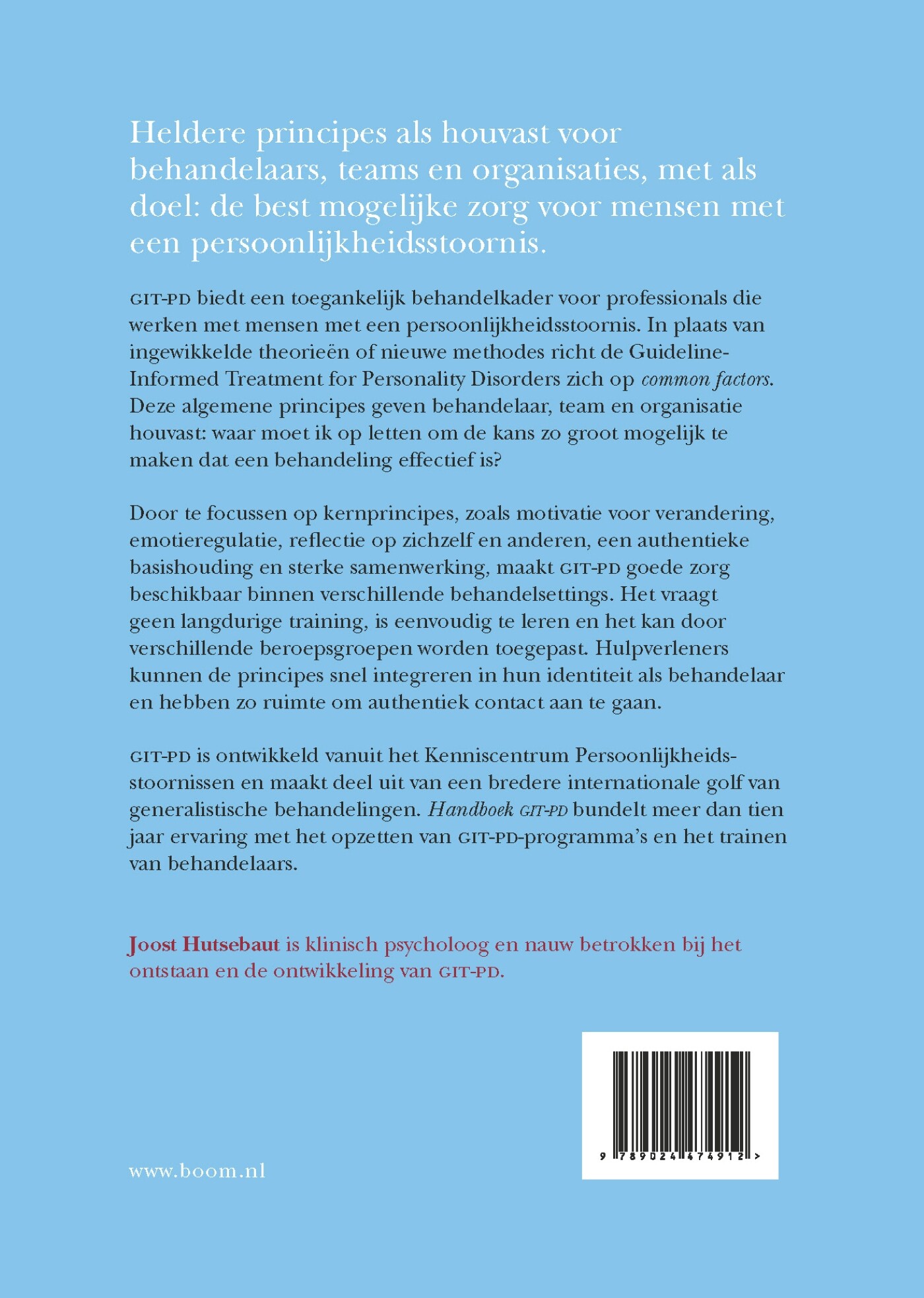 Handboek GIT-PD achterkant