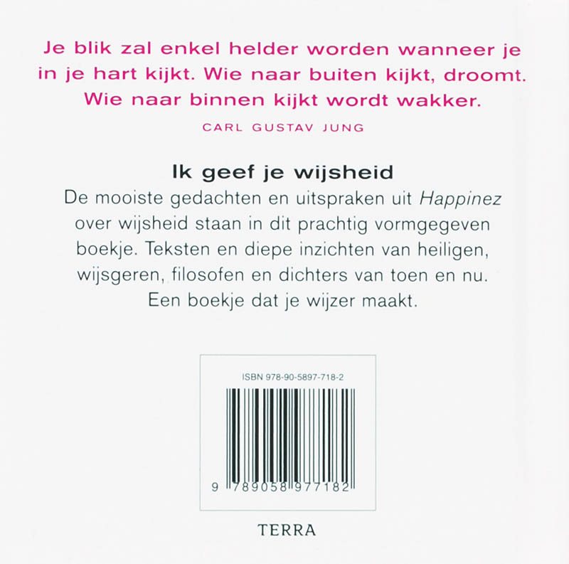 Happinez / Ik geef je wijsheid / Happinez Happinez / Ik geef je wijsheid / Happinez achterkant