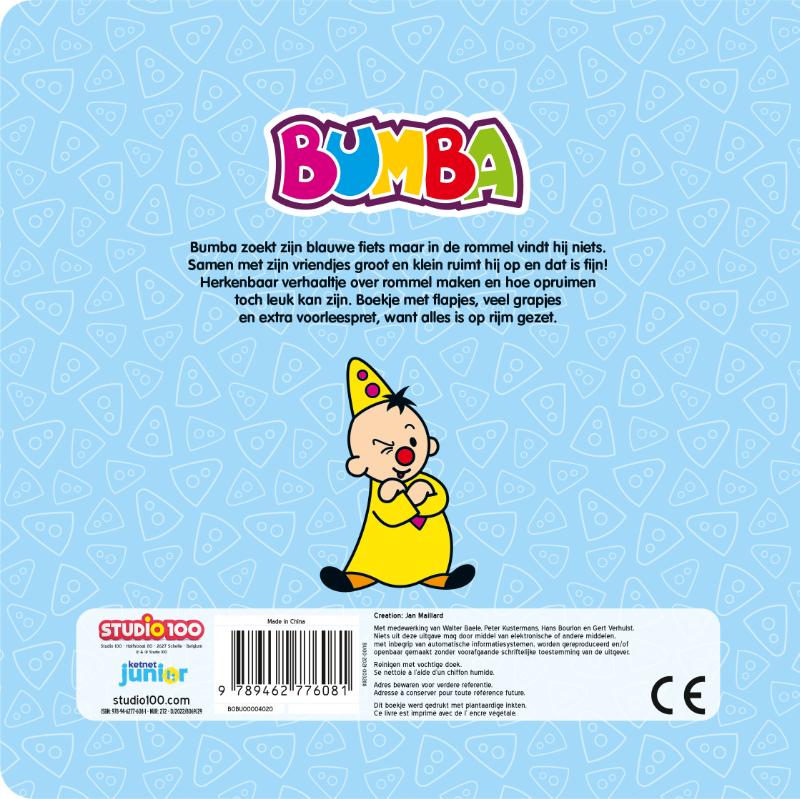 Bumba : kartonboek met flapjes - Ik ruim op, dat is top achterkant