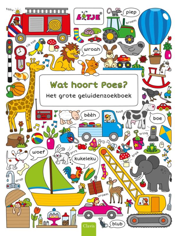 Wat hoort Poes? Het grote geluidenzoekboek