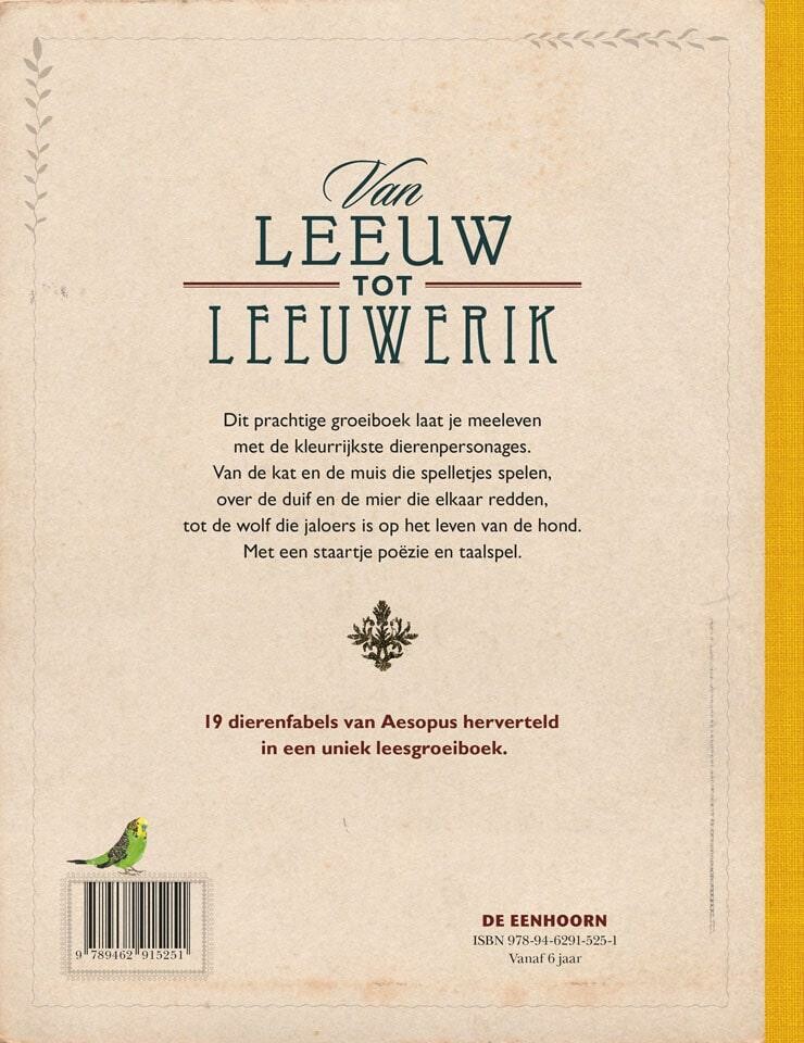 Van leeuw tot leeuwerik achterkant