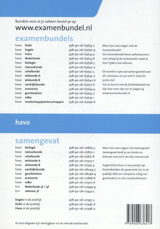 Examenbundel Havo scheikunde 2015/2016 achterkant