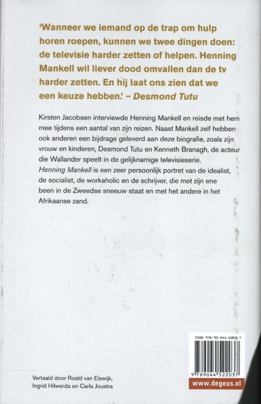 Henning Mankell achterkant