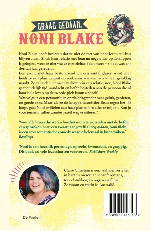 Graag gedaan, Noni Blake achterkant