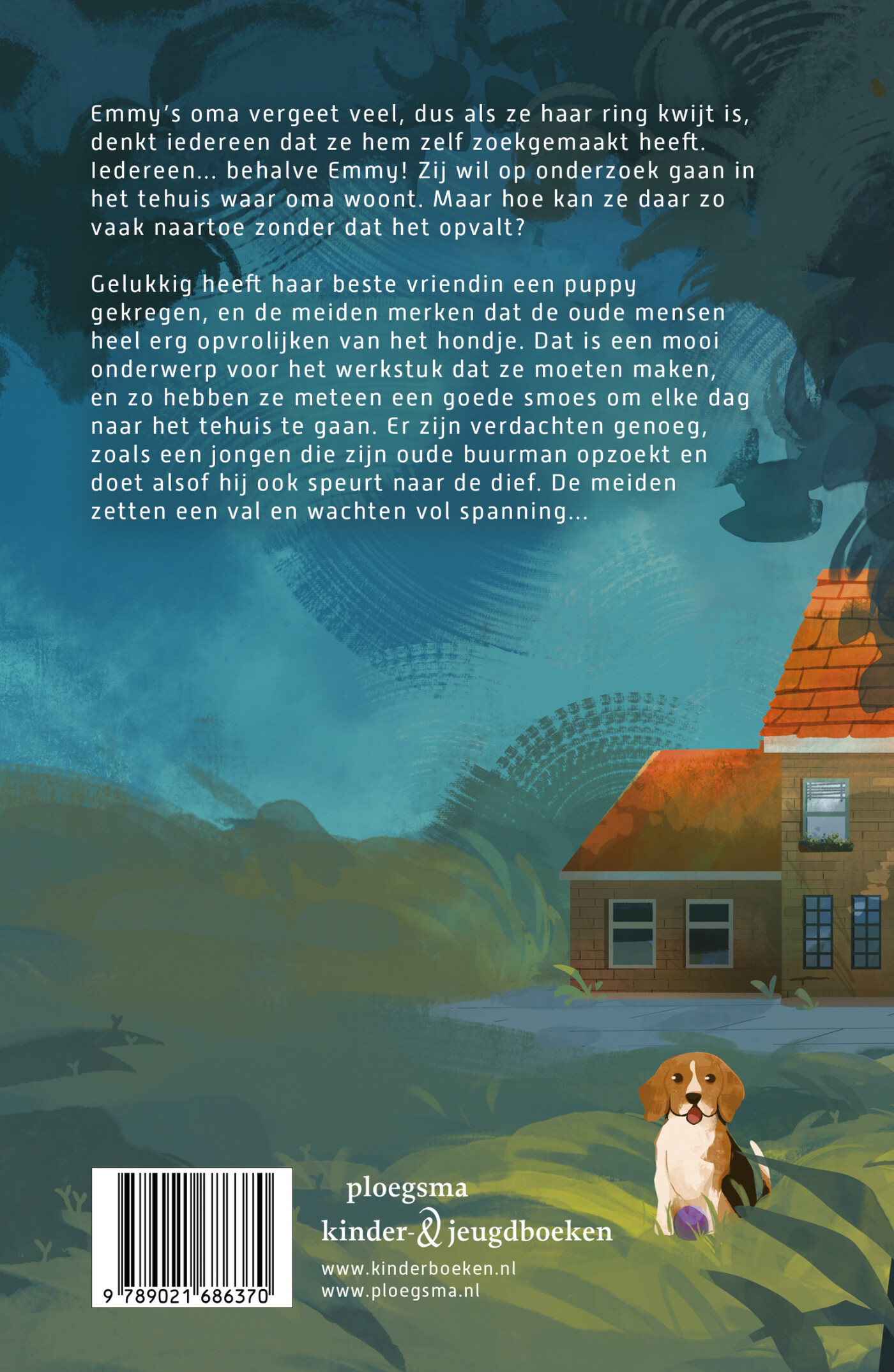 Het raadsel van de verdwenen ring / Ploegsma kinder- & jeugdboeken achterkant