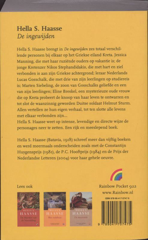 De ingewijden De ingewijden achterkant