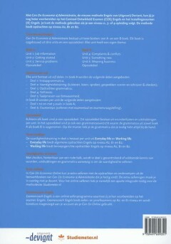 Economie & administratie / A; Engels A2/B1/B2 / Leerwerkboek / Can do achterkant