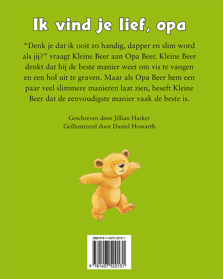 Ik vind je lief, opa achterkant