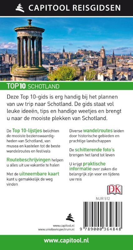 Schotland / Capitool Reisgidsen Top 10 achterkant