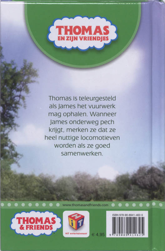 Thomas en het vuurwerk achterkant