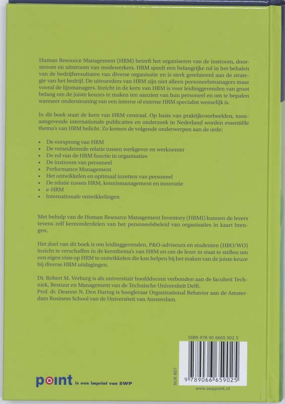 De kern van HRM achterkant