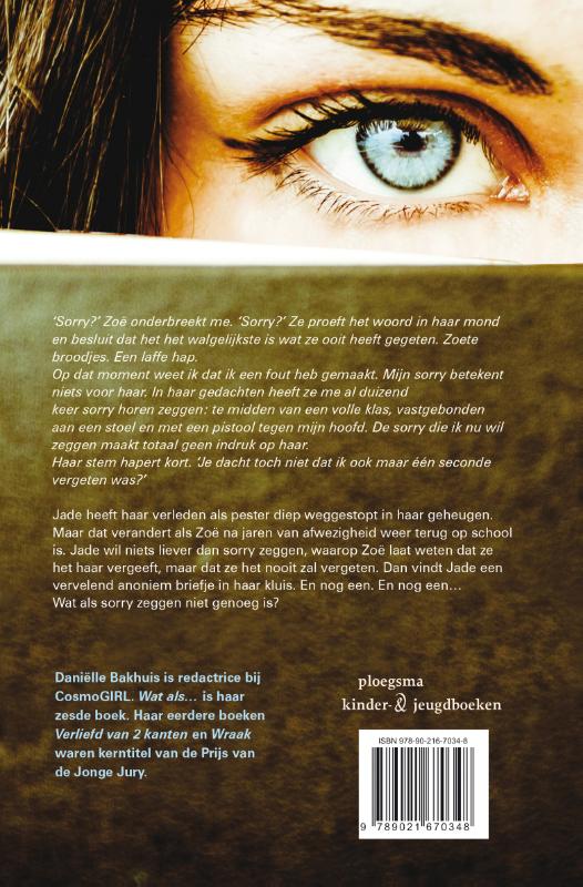 Wat als ... Wat als ... achterkant