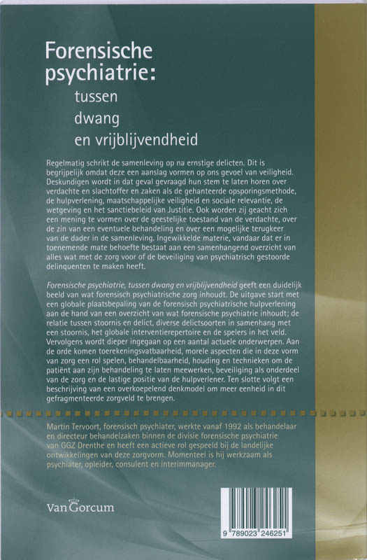 Forensische psychiatrie achterkant