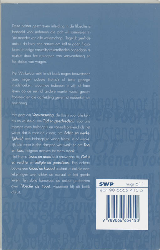 Bouwstenen voor filosofie dr 1 achterkant