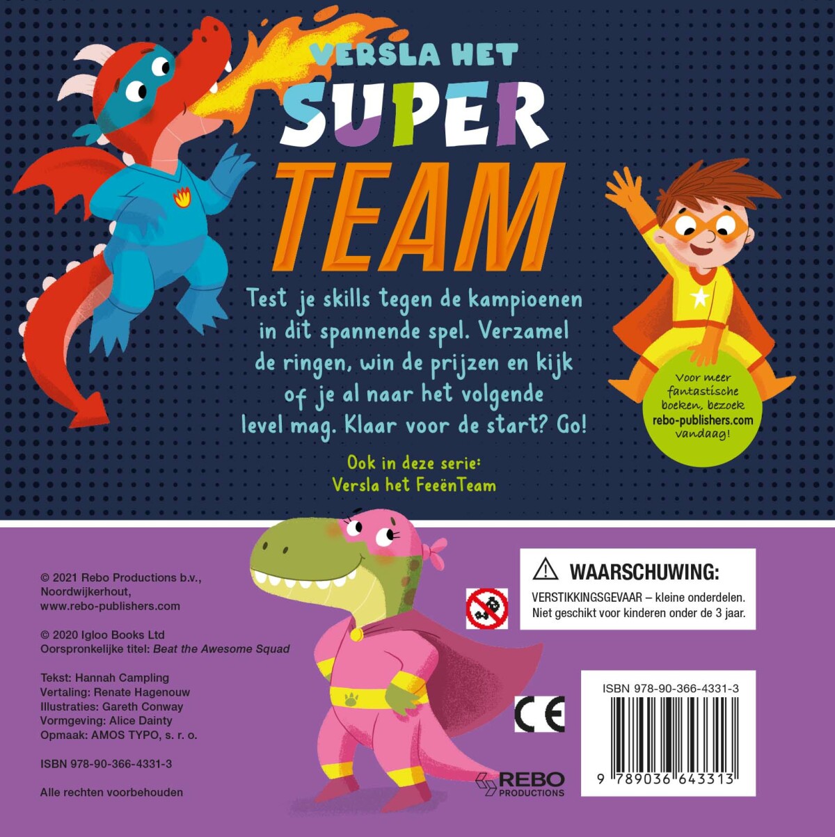 Versla het superteam / Versla het ... team achterkant