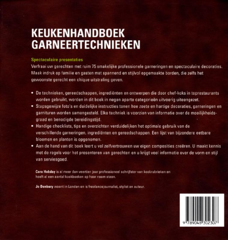 Keukenhandboek garneertechnieken achterkant