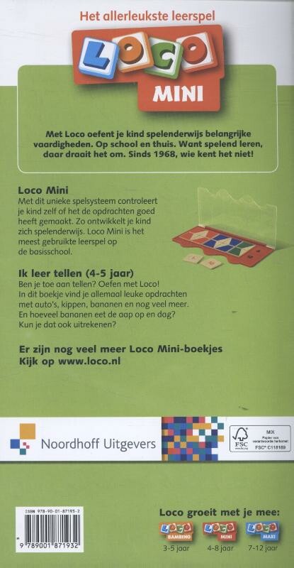 Ik leer tellen / Mini Loco achterkant