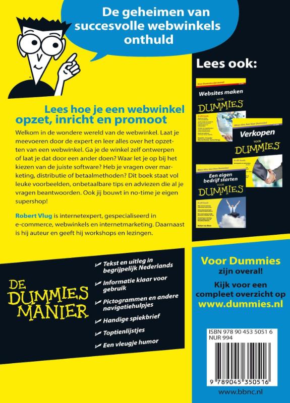 Een eigen webwinkel voor Dummies / Voor Dummies achterkant