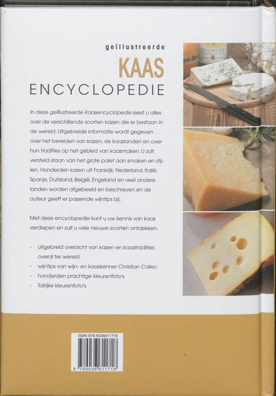 Geillustreerde kaas encyclopedie achterkant