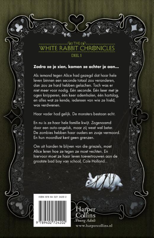 The White Rabbit Chronicles 1 - Alice in Zombieland achterkant