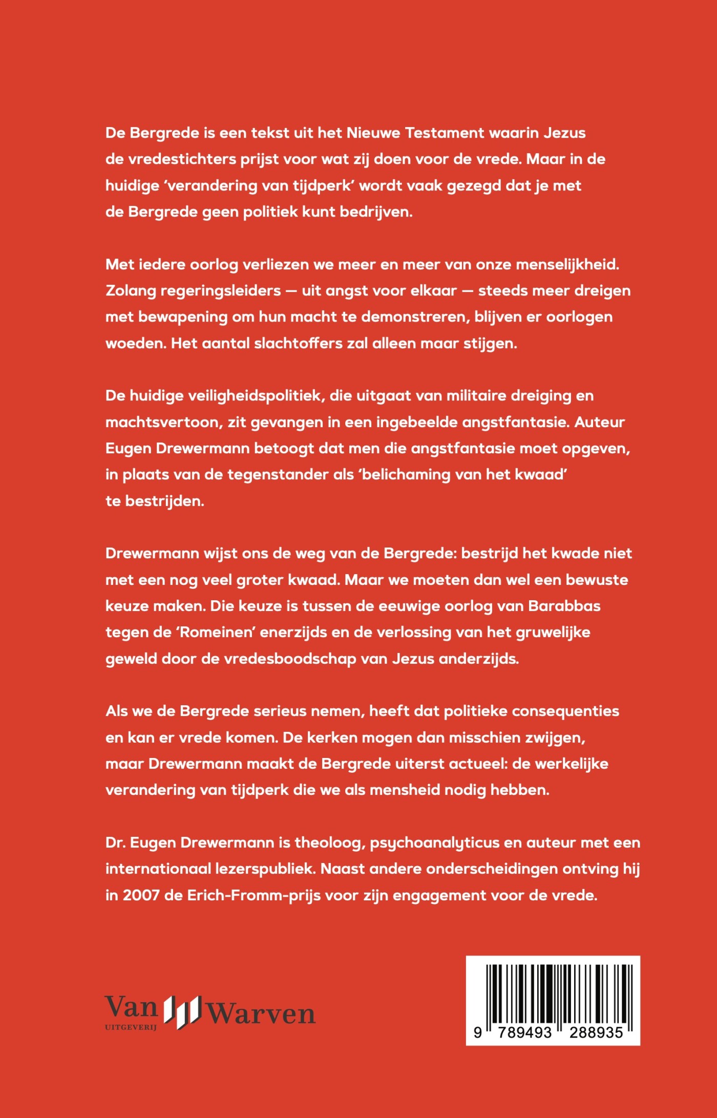 Alleen door vrede achterkant