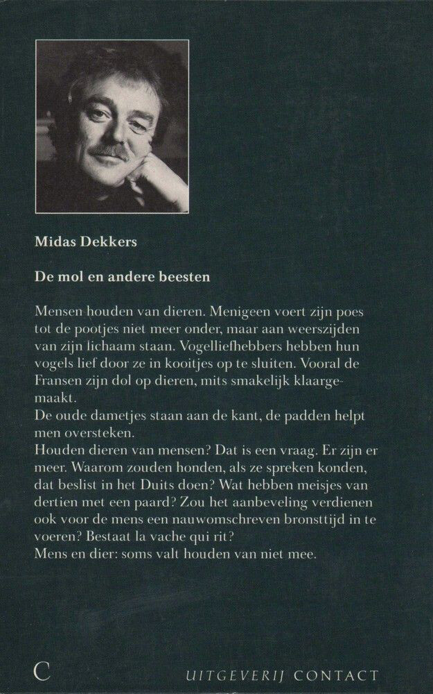 De mol en andere beesten achterkant