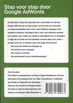 Scoren met Google AdWords achterkant