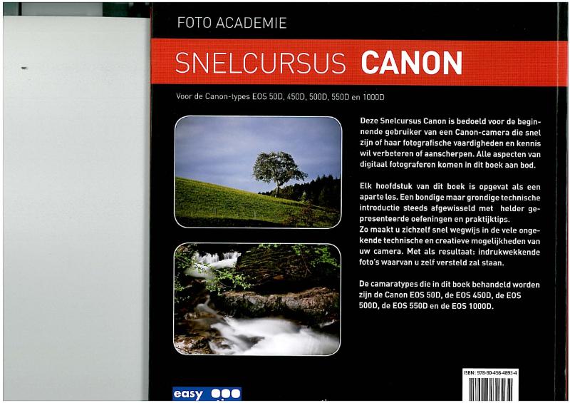 Snelcursus Canon EOS achterkant