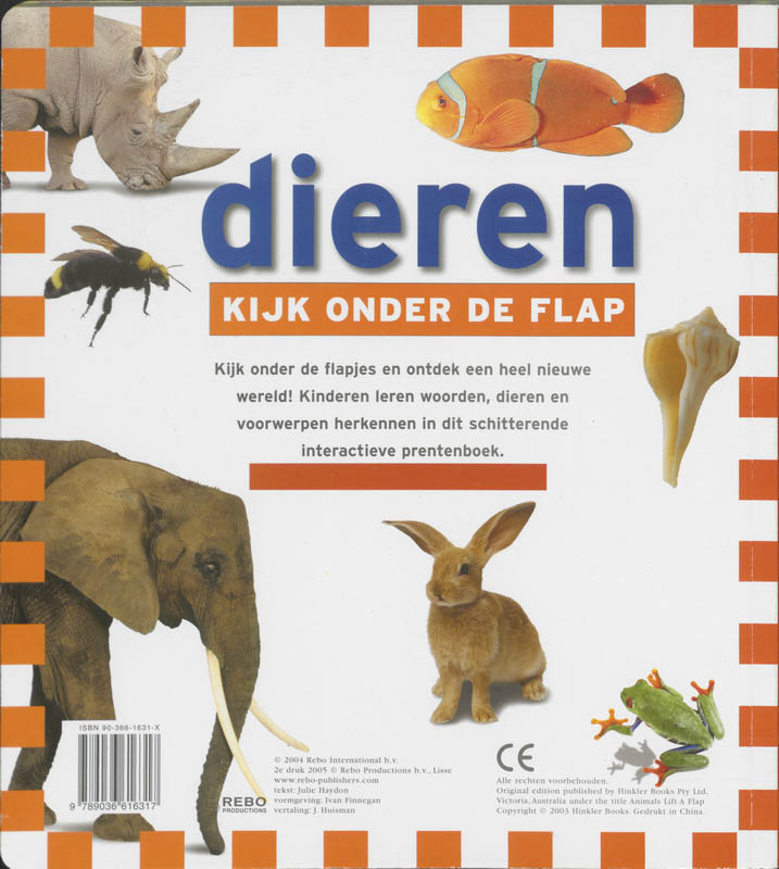 Dieren Kijk Achter De Flap Boek achterkant