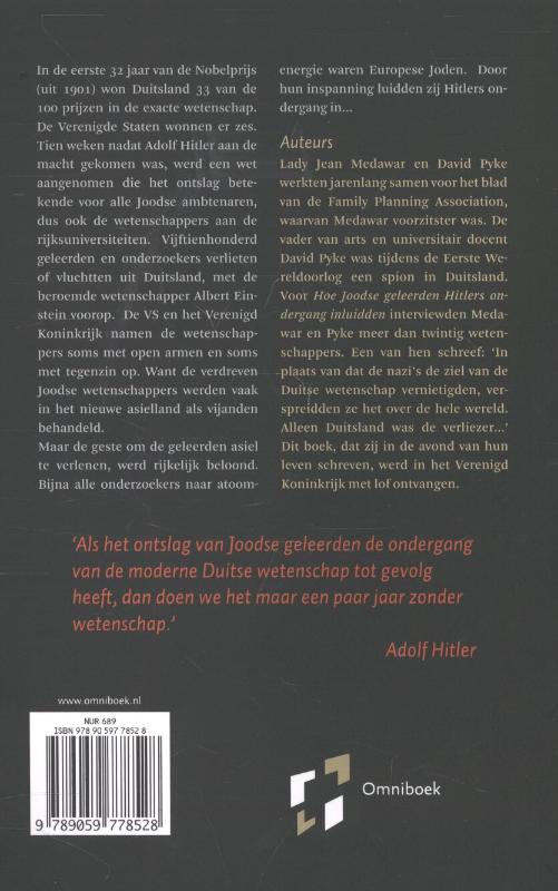 Hoe Joodse geleerden Hitlers ondergang inluidden achterkant