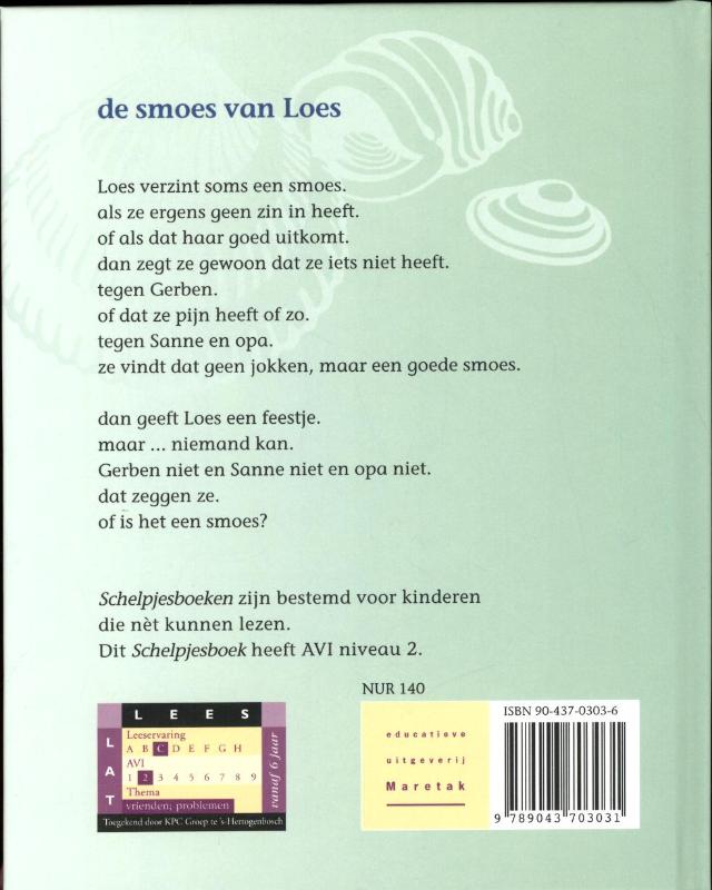 Schelpjes  -   De smoes van Loes achterkant