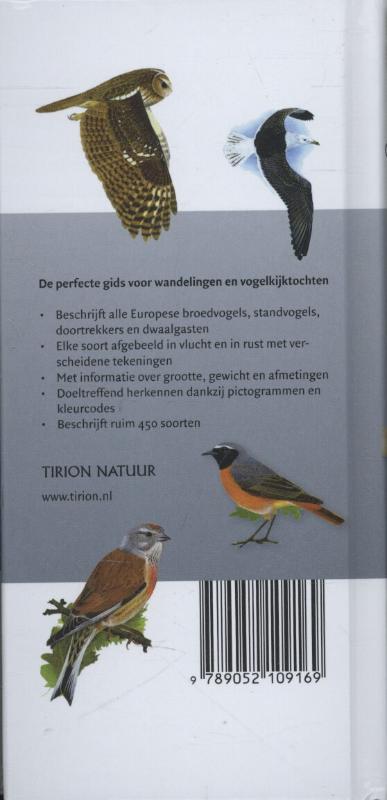 Nieuwe zakgids vogels / Hayman's Zakgids achterkant