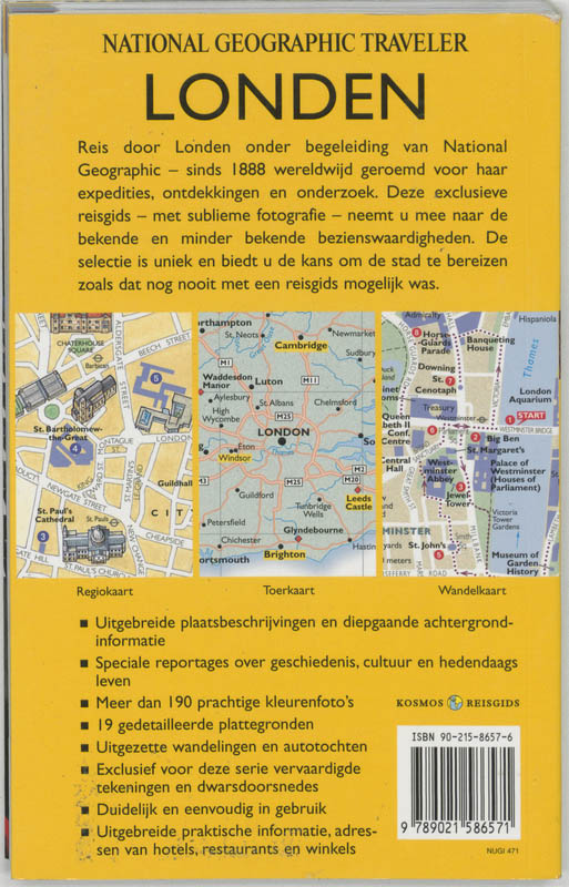 Londen / National Geographic reisgidsen achterkant