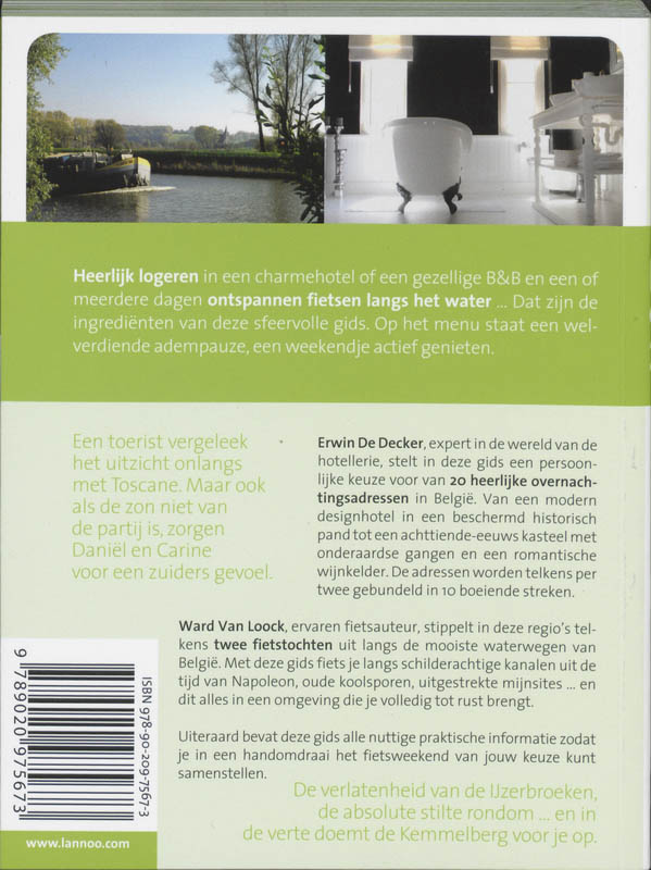 20 X Logeren & Fietsen Langs Water achterkant
