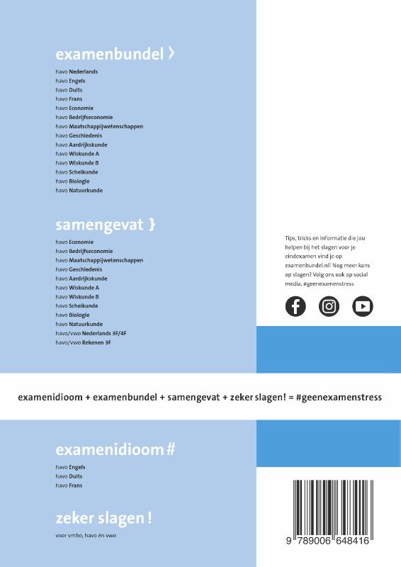 Examenbundel / havo Aardrijkskunde 2023/2024 achterkant