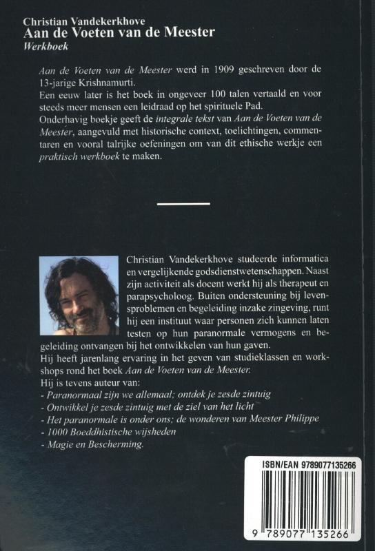 Aan de voeten van de meester achterkant