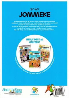 De jacht op een voetbal / Jommeke strip / 1 achterkant