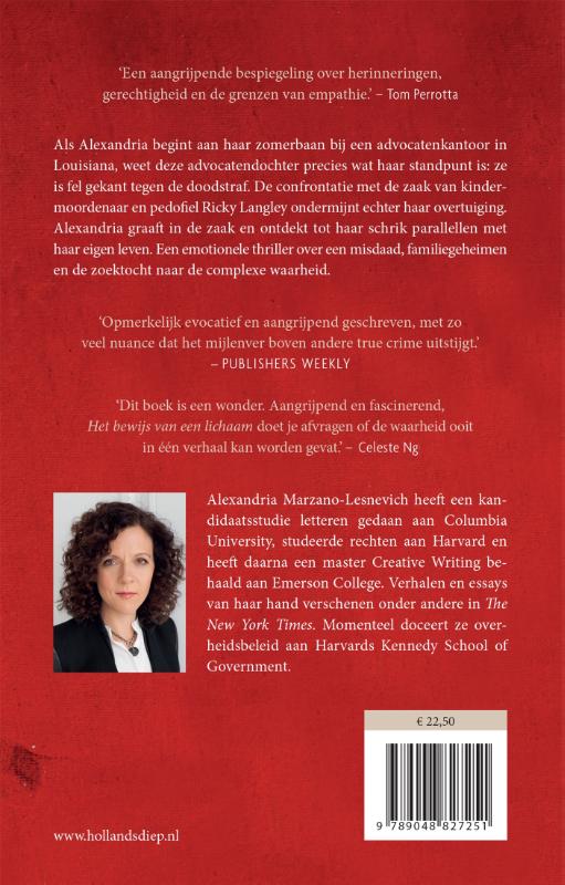 Het bewijs van een lichaam achterkant