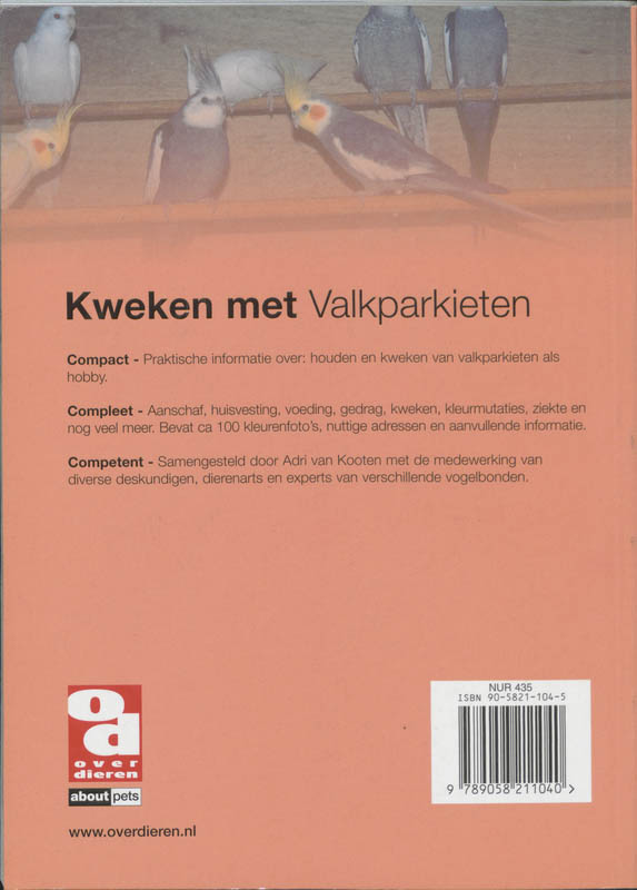 Kweken met valkparkieten / Over Dieren / 099 achterkant