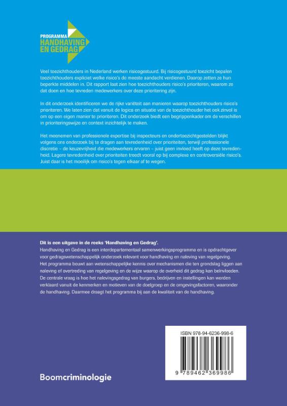 Prioritering bij toezichthouders / Handhaving en gedrag achterkant