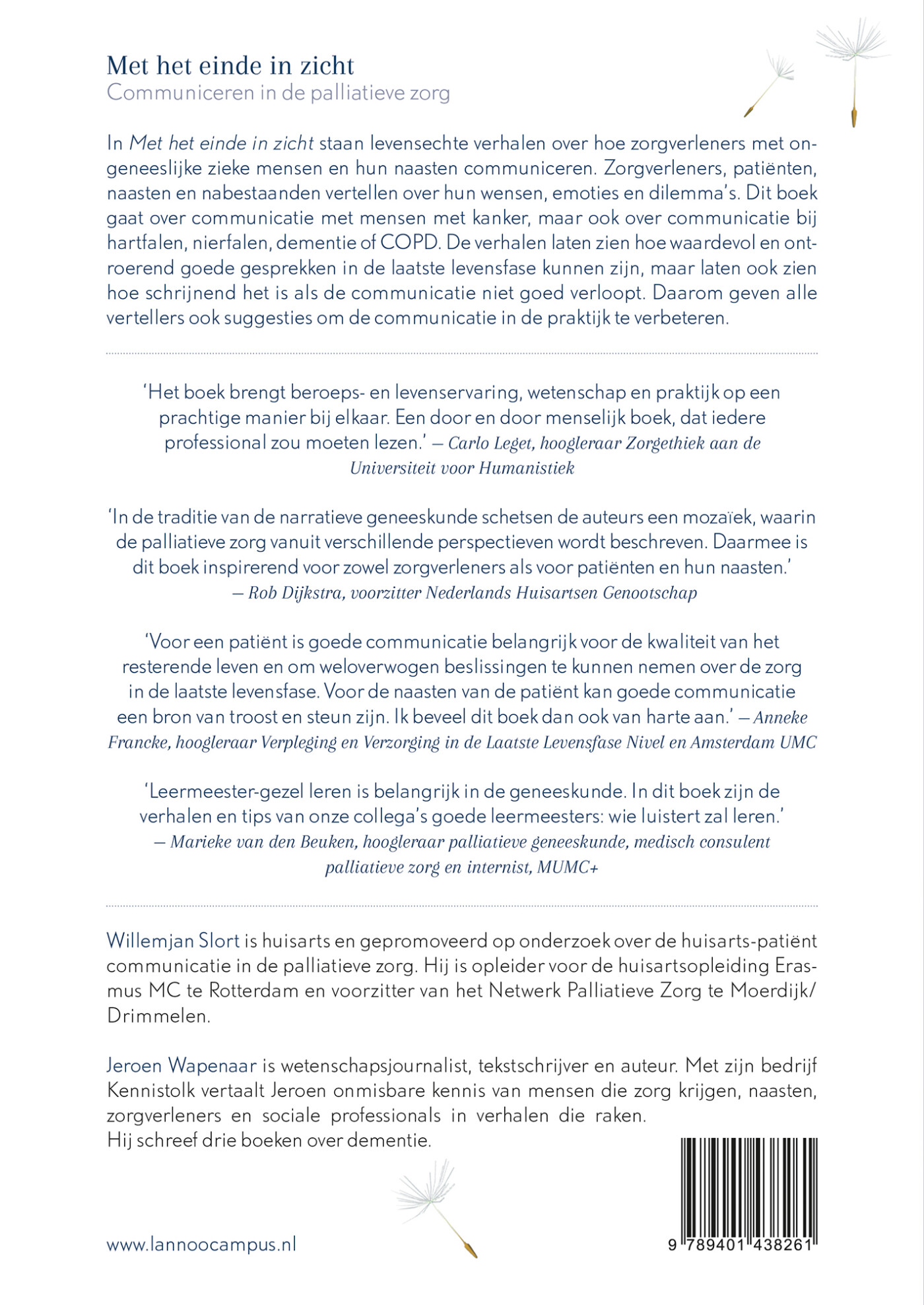 Met het einde in zicht Met het einde in zicht achterkant