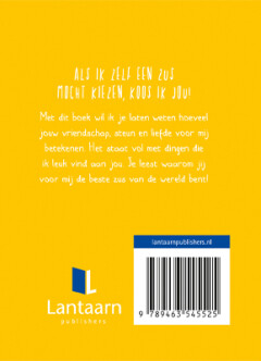 Je bent de beste zus in de wereld omdat... achterkant