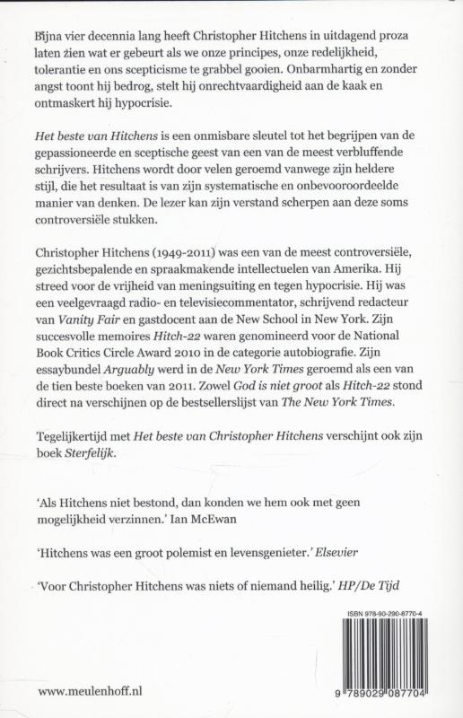 Het beste van Christopher Hitchens achterkant