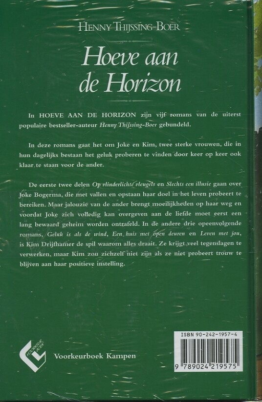 Hoeve aan de horizon / Voorkeurboek achterkant