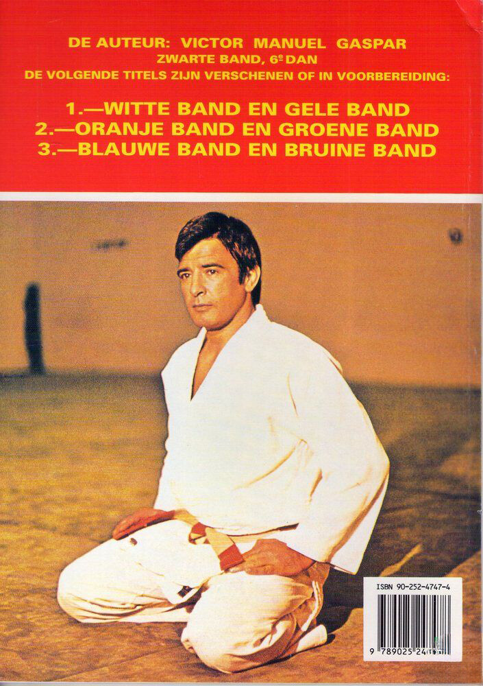 Witte band en gele band / Judo Junior / 1 achterkant