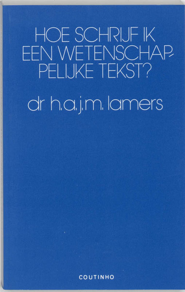 boekenbalie_9789062839308_cover Hoe schrijf ik een wetenschappelijke tekst?