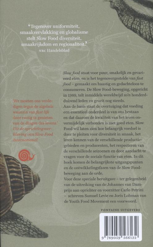 Slow food Slow food achterkant