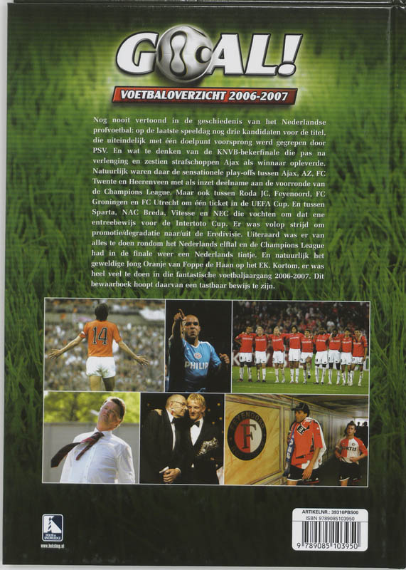 Goal voetbaloverzicht 2006-2007 achterkant